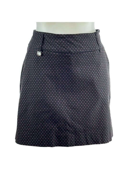 Swing Pants - SWING Women's Skort Polka Dot Pull On Banded Waist Active Wear Stretch Size 10